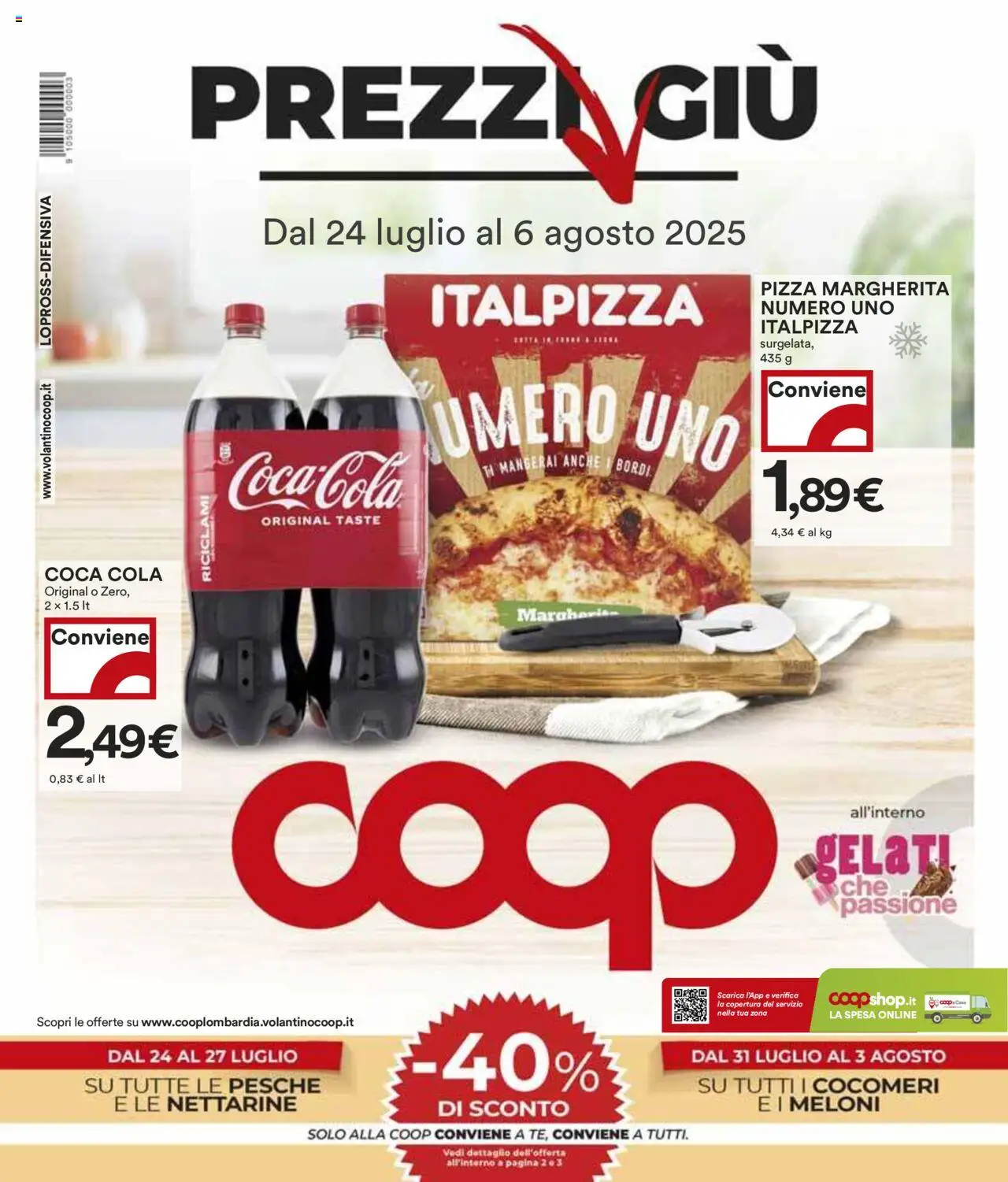 Volantino COOP valido da 24/07/2025 numero di pagina 1