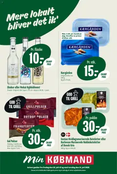 Eksempel på tilbudsavis Tilbudsavis fra butik Min Købmand gyldig fra 25/07/2025