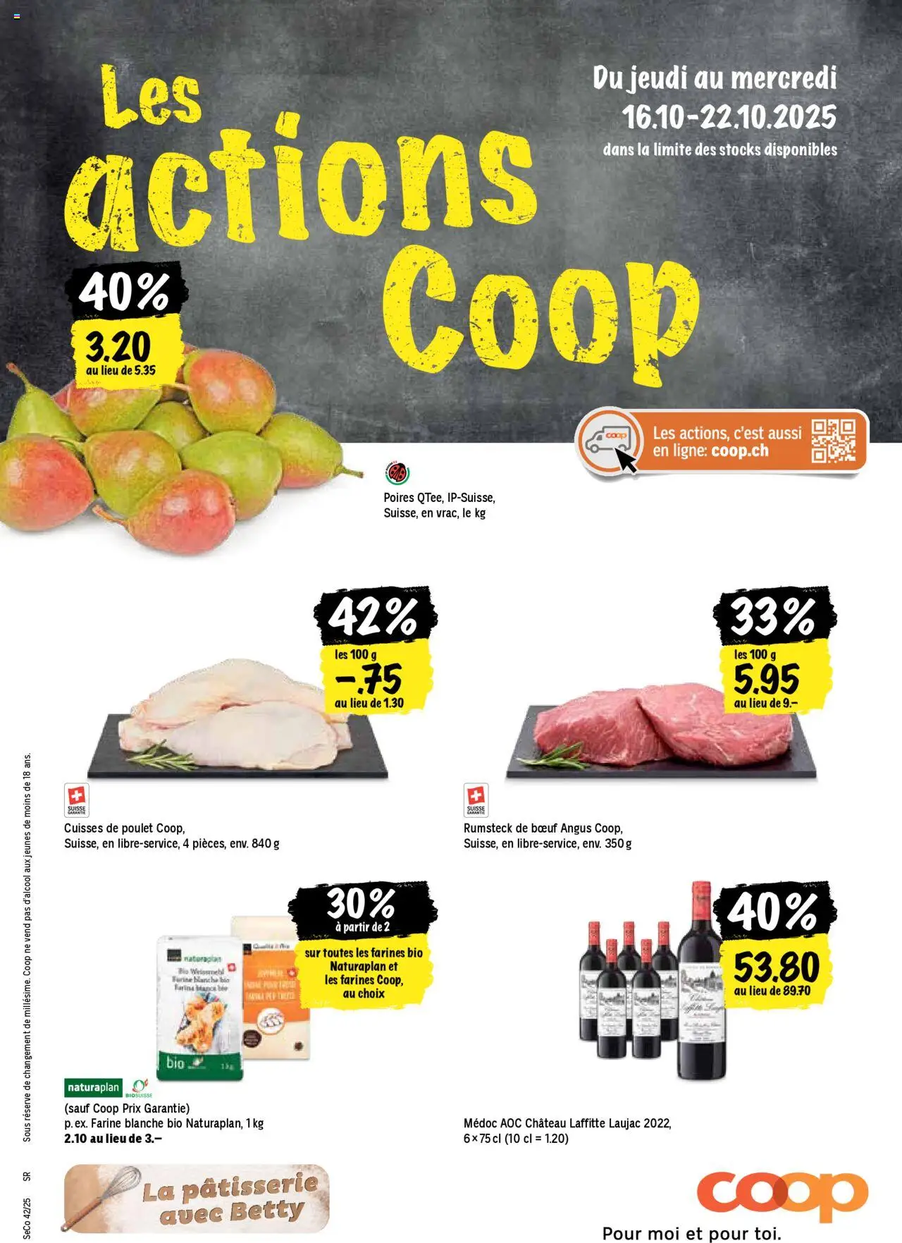 Coop Les actions de la semaine ab 16.10.2025 - Nächste woche - Seitennummer 1