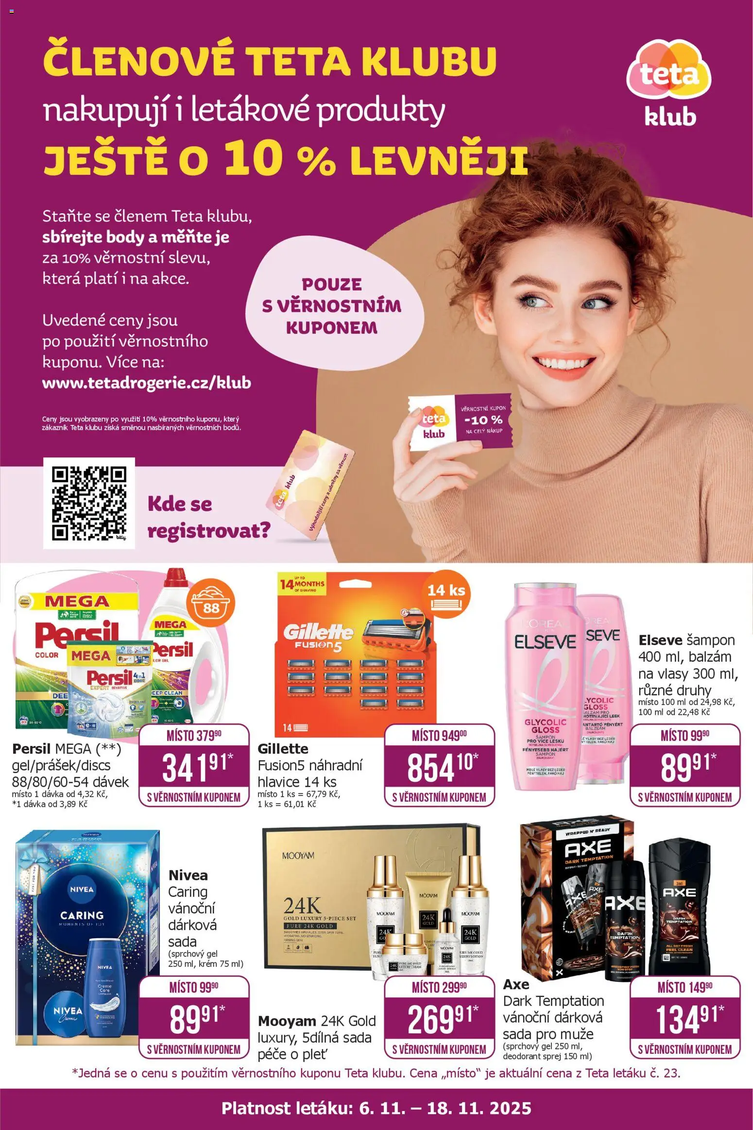 Náhled nabídky: TETA Drogerie Leták - Klub platný od 06.11.2025