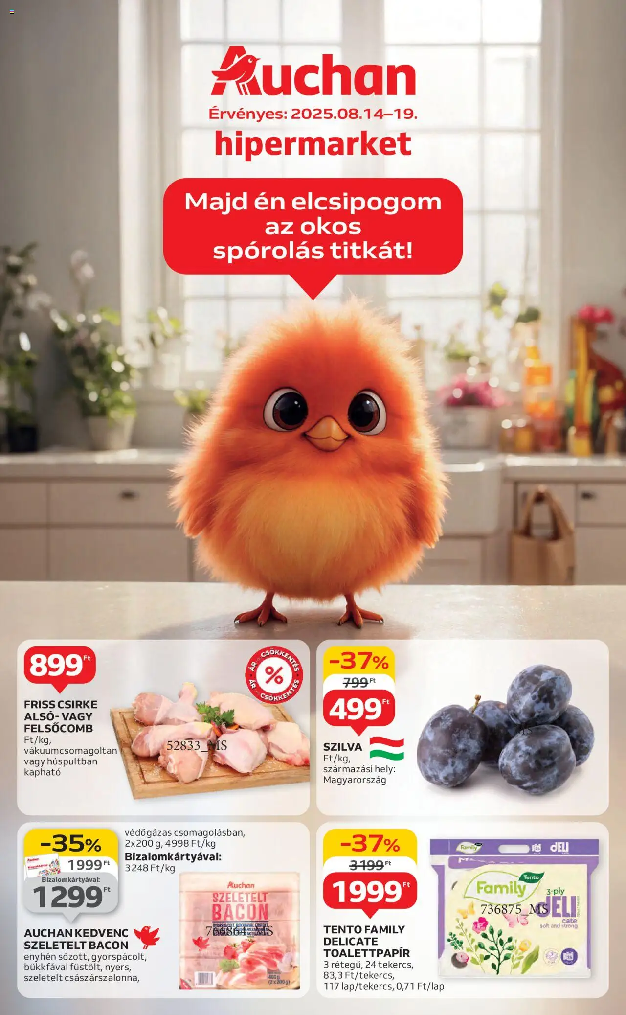 Auchan aktuális szórólap, érvényes 2025.08.14.-től - 1 oldal