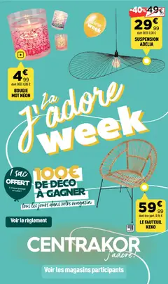 Prévisualisation de Catalogue du magasin Centrakor formulaire valide 02/02/2026