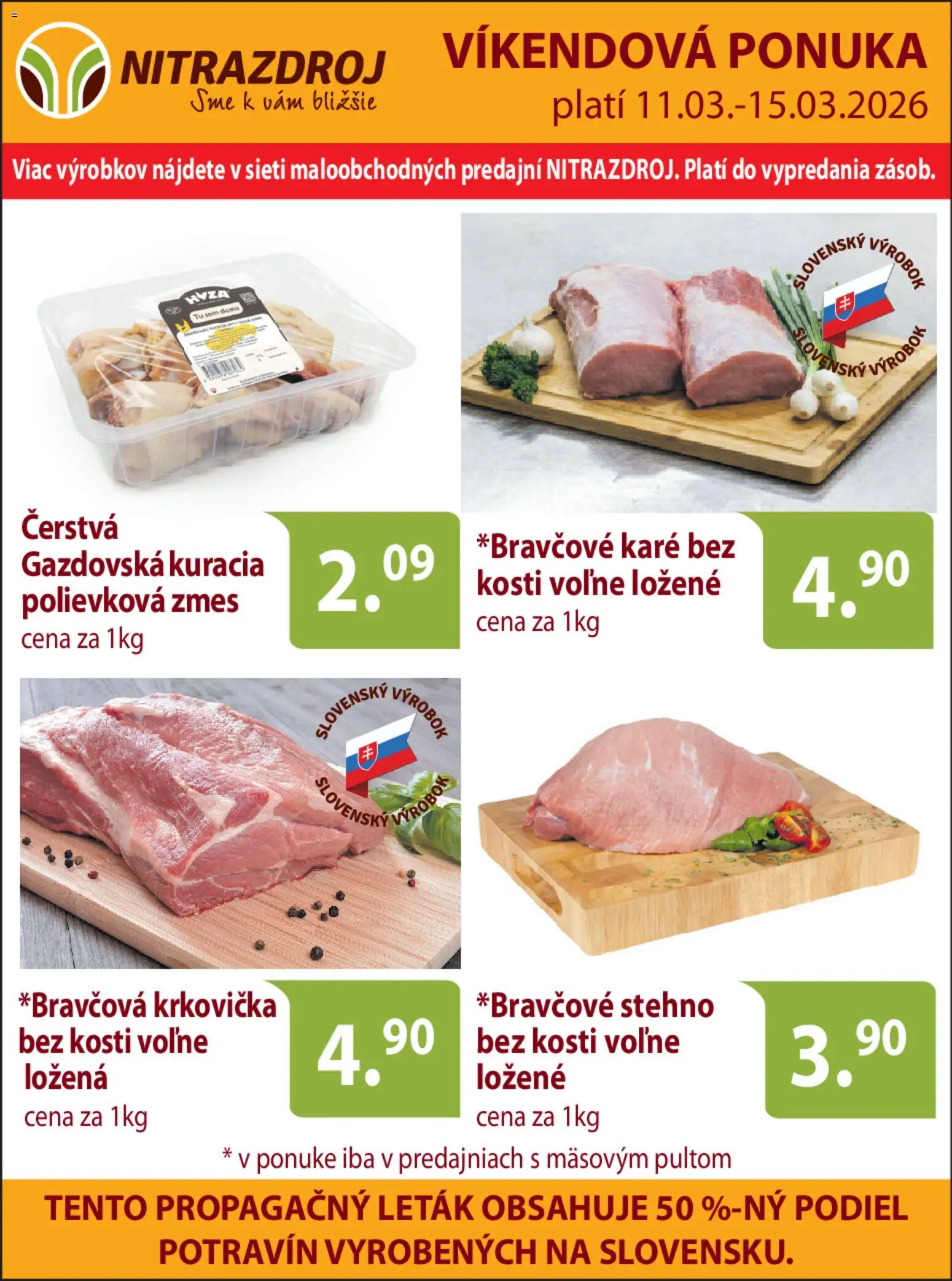 Náhľad Nitrazdroj letáku platného od 11.03.2026 - Krkovička