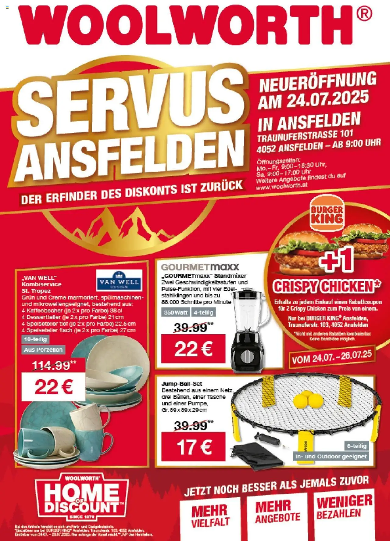  Woolworth Woolworth: Servus Ansfelden! ab (21.07.2025 - 26.07.2025) - Seite 1