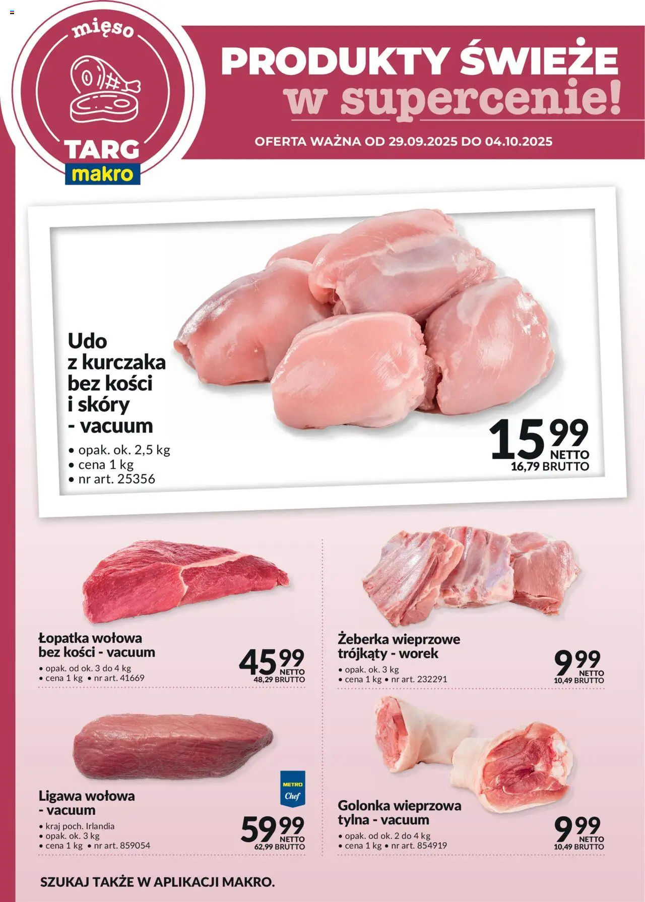Makro Produkty świeże w supercenie od 29.09.2025 - Nowa Gazetka - Numer strony 1
