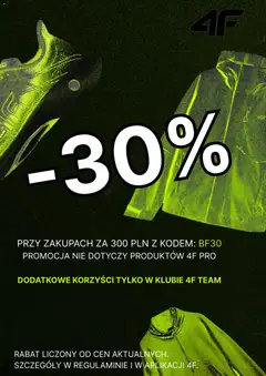 Pogląd gazetki "Black Friday" ze sklepu 4F ważnej od 25.11.2025