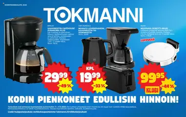 Kaupan Tokmanni Kodintekniikkaliite esikatselu, voimassa 11/08/2025