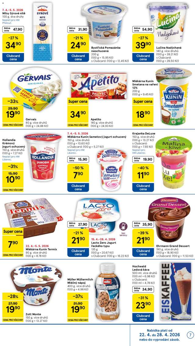 Nový Tesco leták od 22.04.