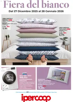 Anteprima dell'opuscolo Volantino Fiera del bianco - Lombardia dal negozio Ipercoop valido da 27/12/2025