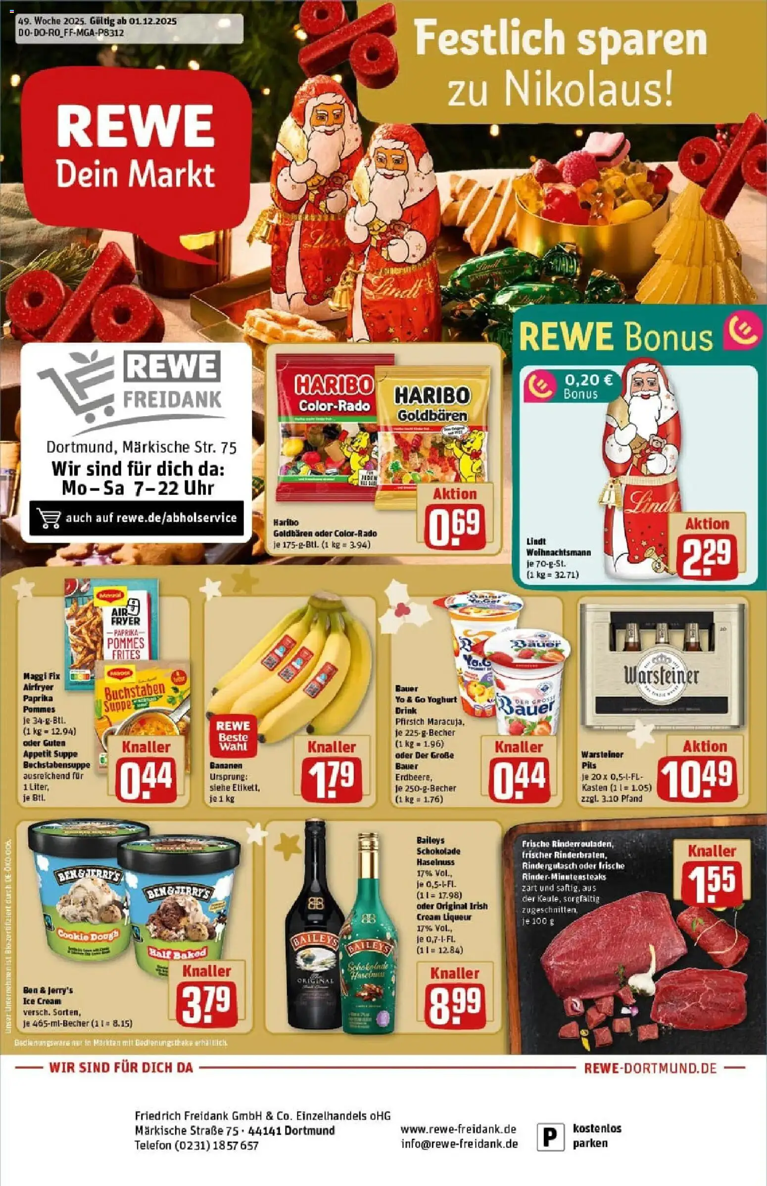 Vorschau von dem Prospekt des Geschäftes Rewe, gültig ab dem 01.12.2025