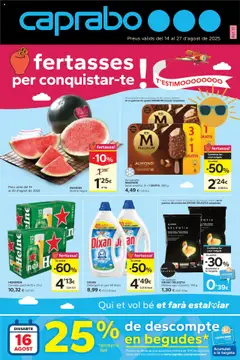 Vista previa del folleto de la tienda Caprabo válido desde el 14/08/2025 