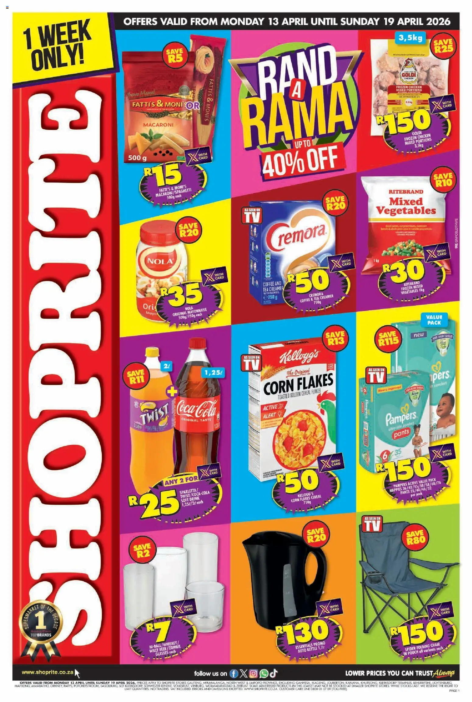 Preview of Shoprite flyer valid from 13/04/2026