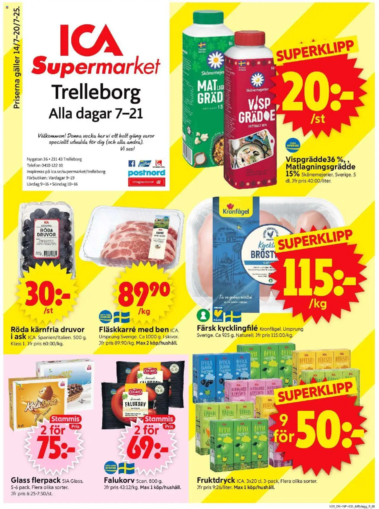 Trelleborg är giltig 14/07 2025 > Veckans Erbjudanden gäller från 14/07/2025 till 20/07/2025 sidnummer 1