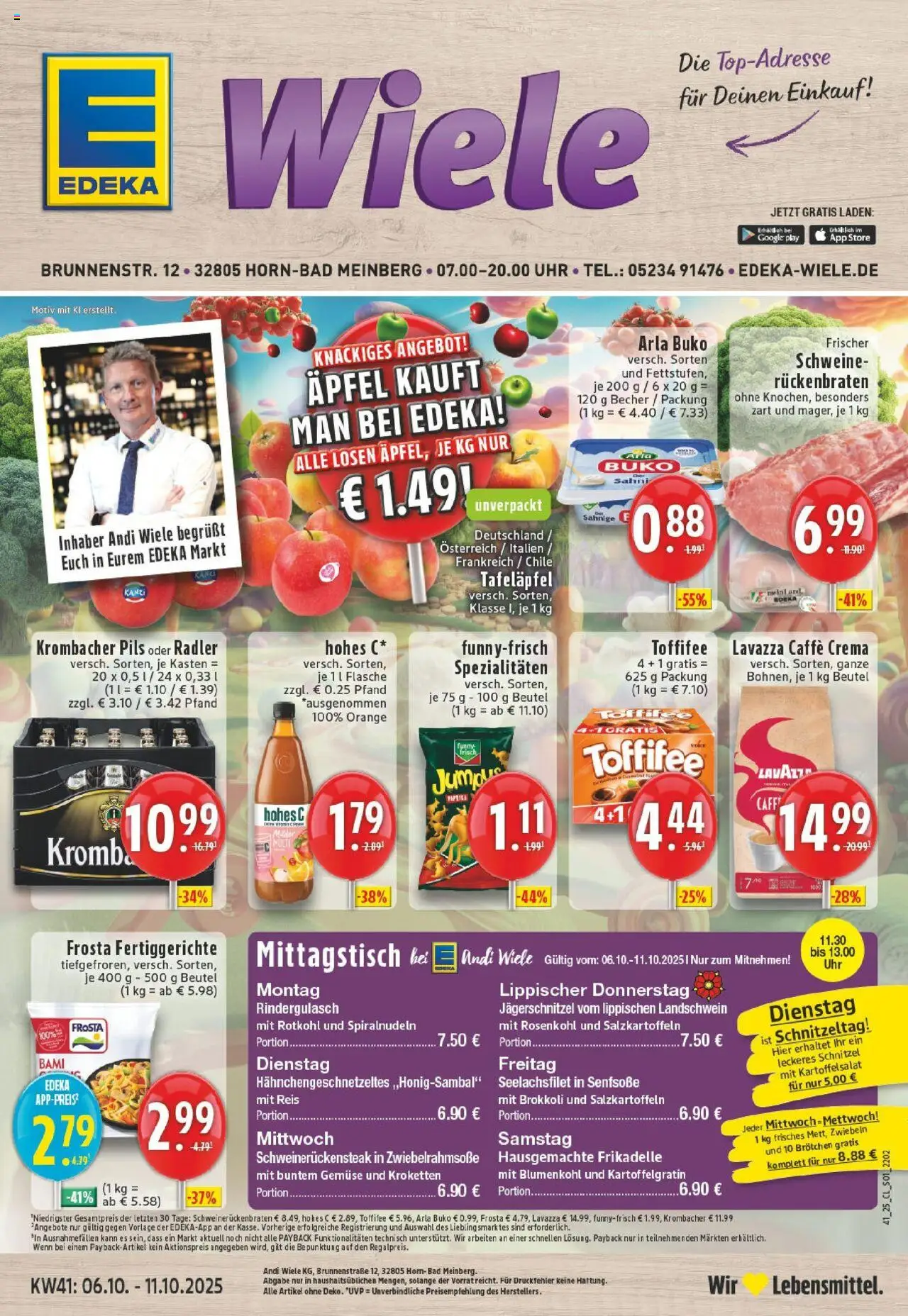 EDEKA Prospekt ab 06.10.2025 - Prospekt Horn-Bad Meinberg Online
