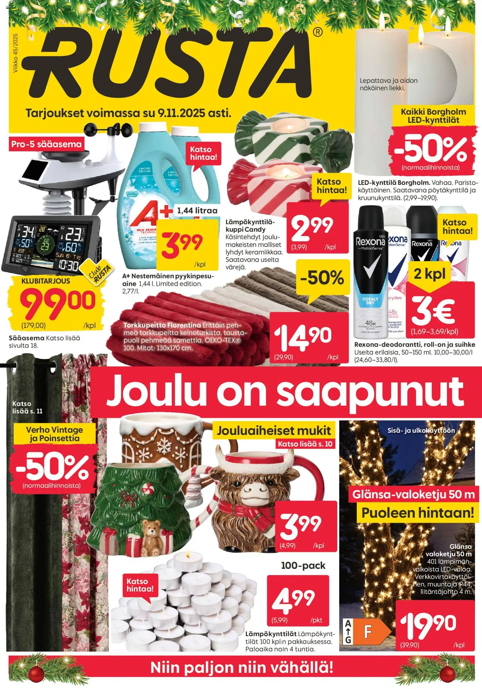 Kaupan Rusta Tarjoukset esikatselu, voimassa 03/11/2025