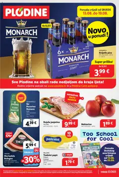 Pregled letka Katalog trgovine Plodine vrijedi od 13.08.2025
