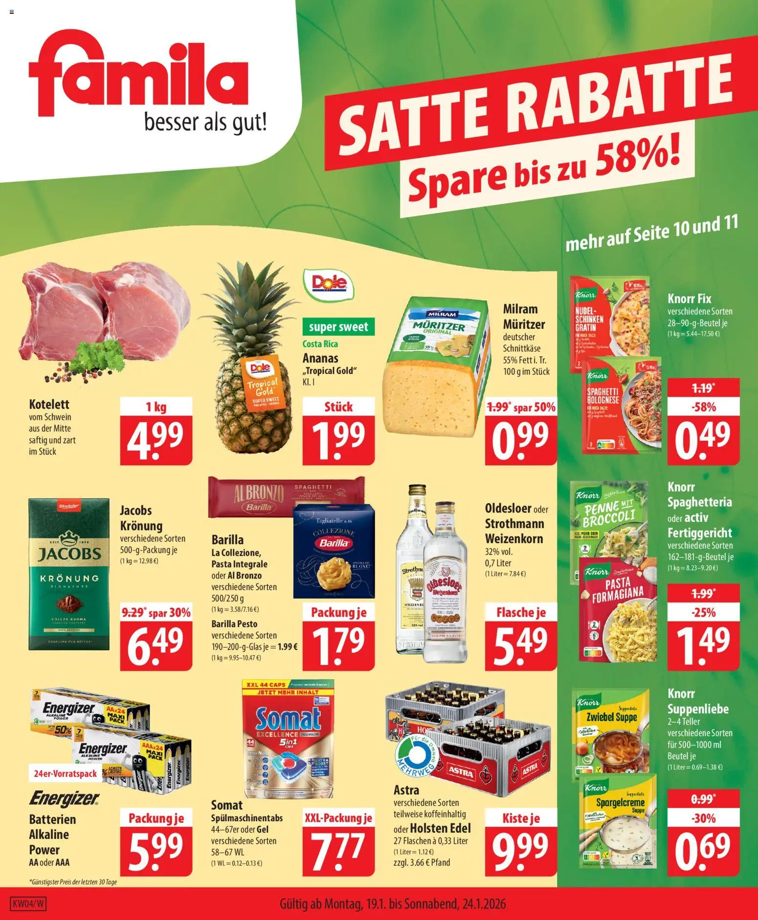 Vorschau von dem Prospekt des Geschäftes Famila, gültig ab dem 19.01.2026