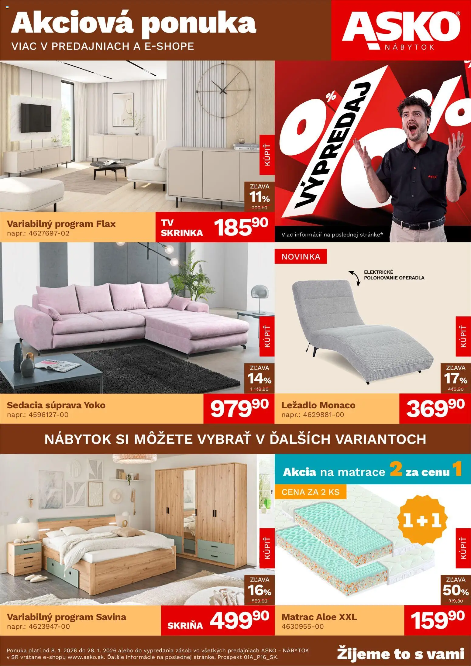 Náhľad ASKO nábytok letáku platného od 08.01.2026