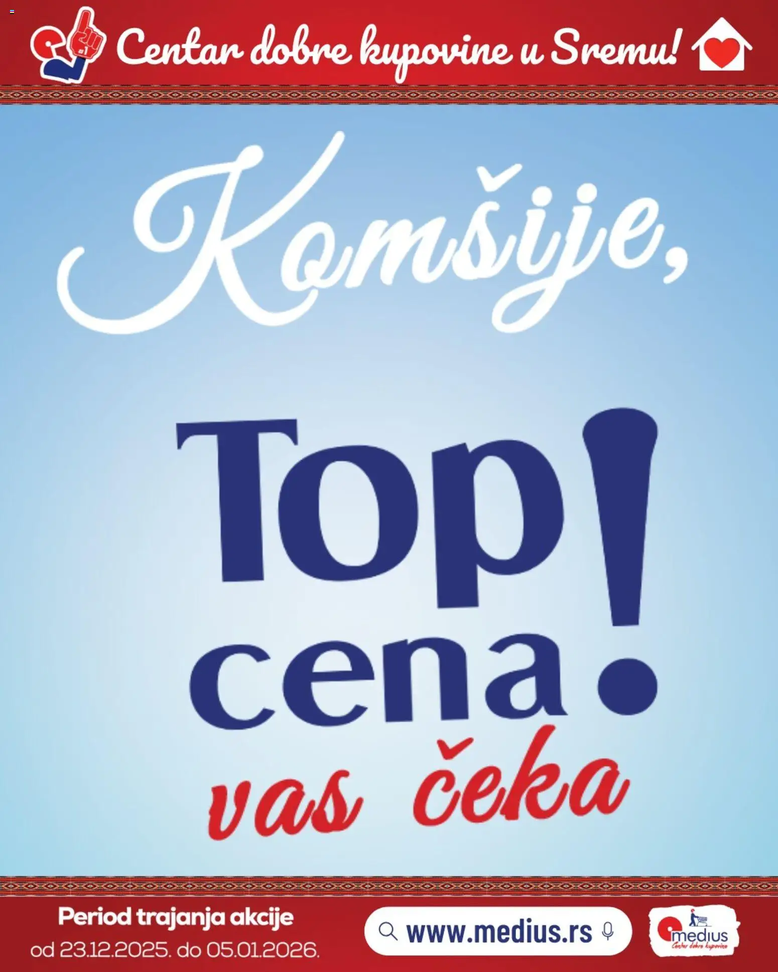 Pregled Medius kataloga - važi od 23.12.2025