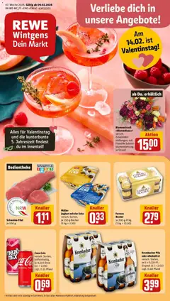 Vorschau von dem Prospekt des Geschäftes Rewe, gültig ab dem 09.02.2026