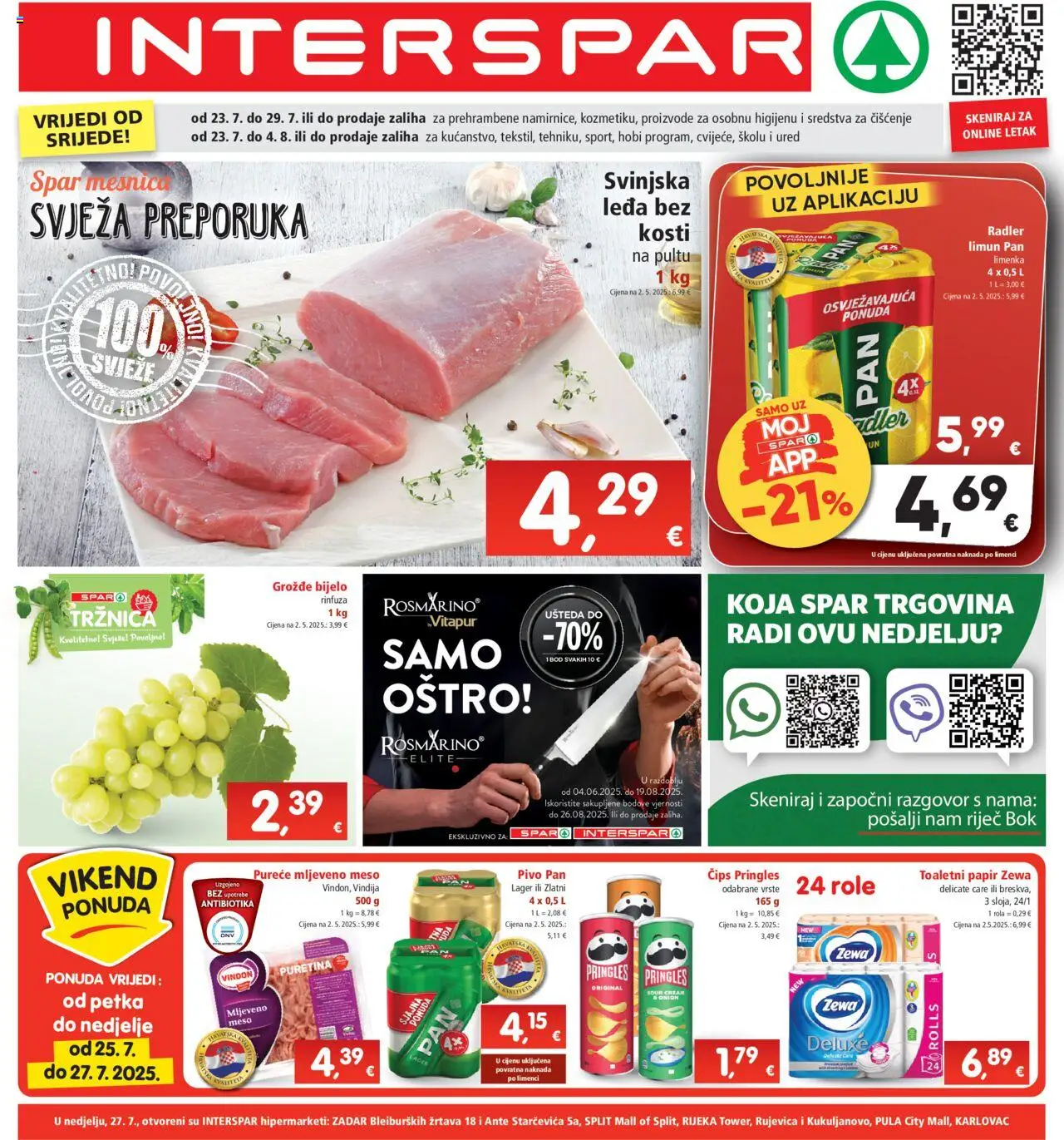 Interspar aktualni Katalog vrijedi od 23.07.2025 - tjedna akcija broj stranice 1