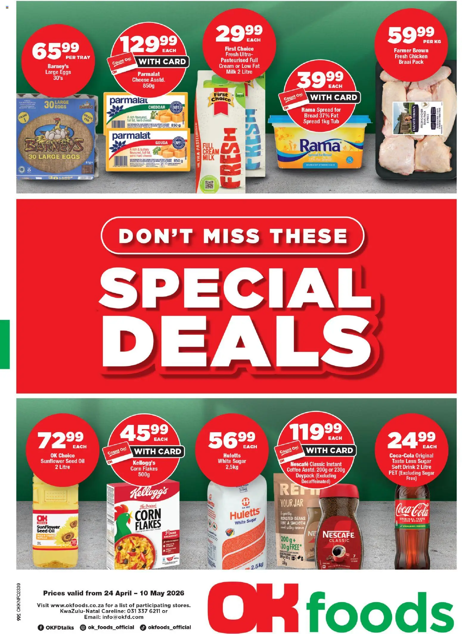 Preview of OK Foods flyer valid from 24/04/2026