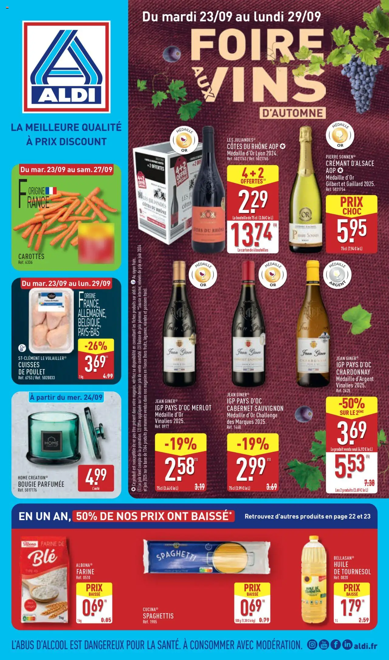 Catalogue de la semaine 39 de la boutique Aldi valable du 23/09/2025 - Page numéro 1