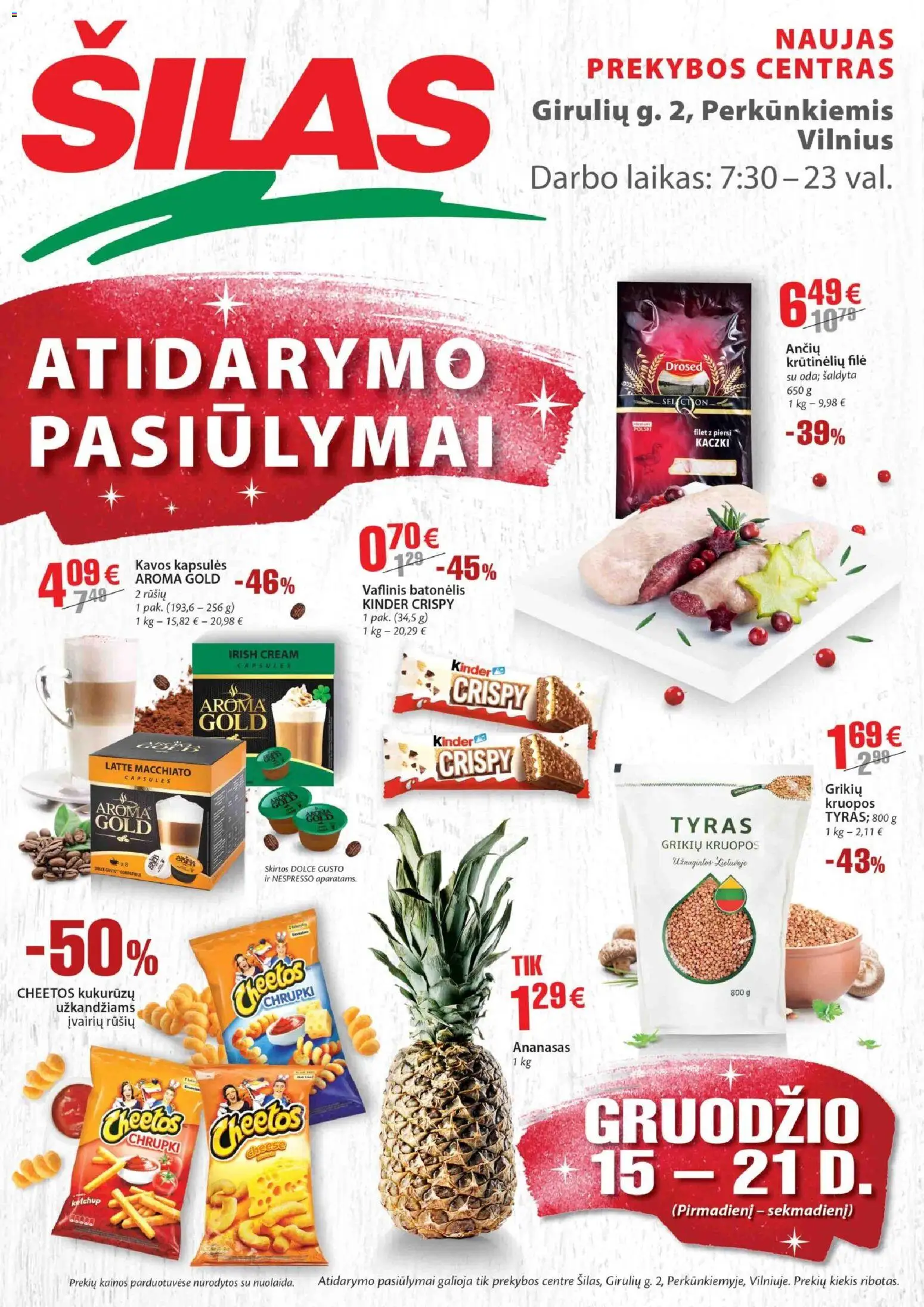 Šilas parduotuvės leidinio Leidinys - Atidarymo pasiūlymai galiojančio nuo 2025.12.15 peržiūra