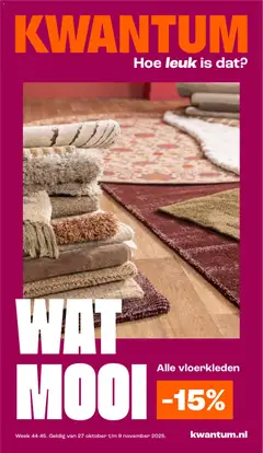Voorbeeld van Folder van winkel Kwantum geldig vanaf 27-10-2025