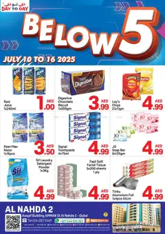 Preview of the catalogue Bellow 5 AED Deals - Al Nahda 2, Dubai of store Day to Day valid from 10 Jul, 2025