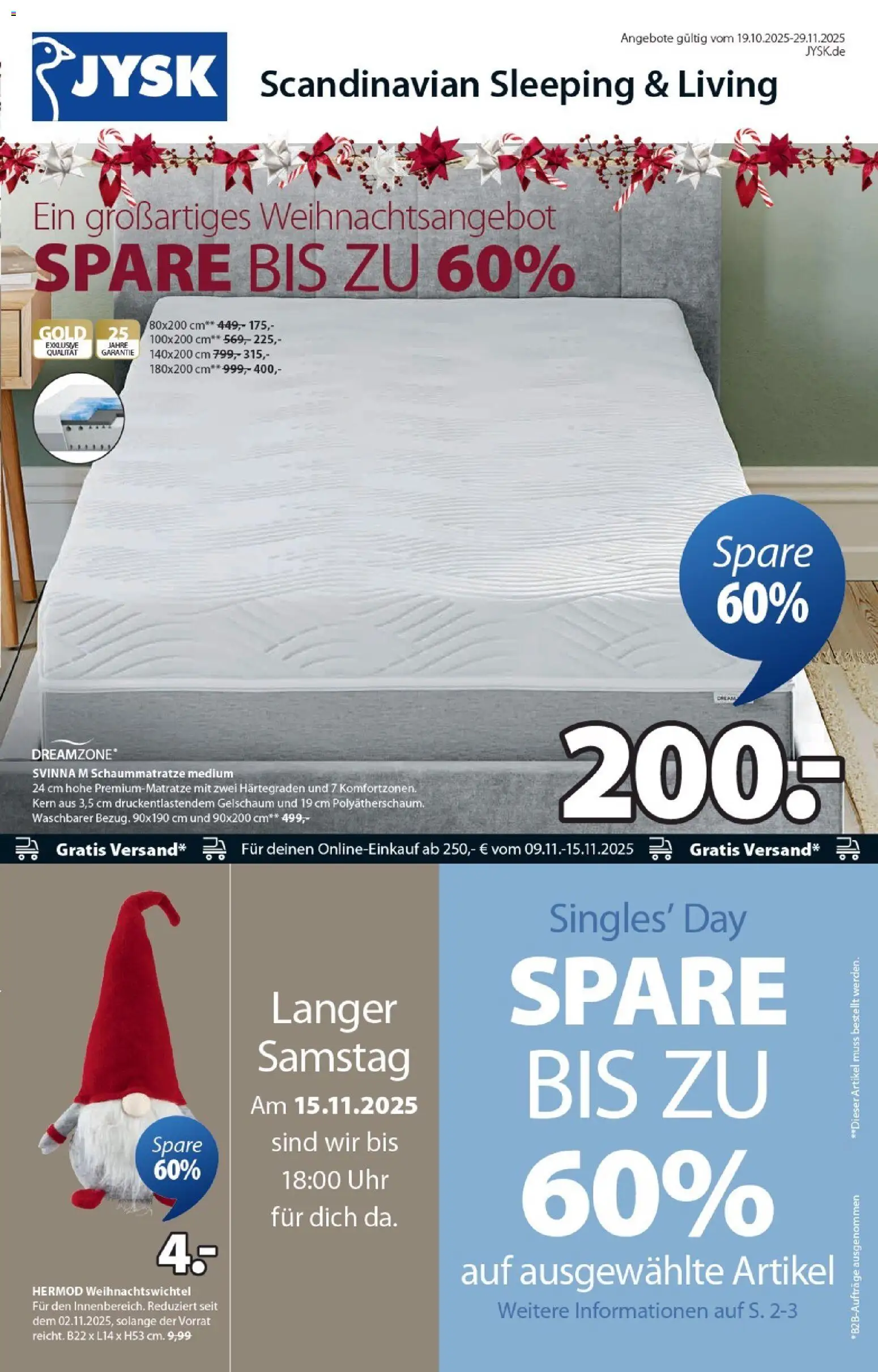 Vorschau von dem Prospekt des Geschäftes JYSK, gültig ab dem 19.10.2025