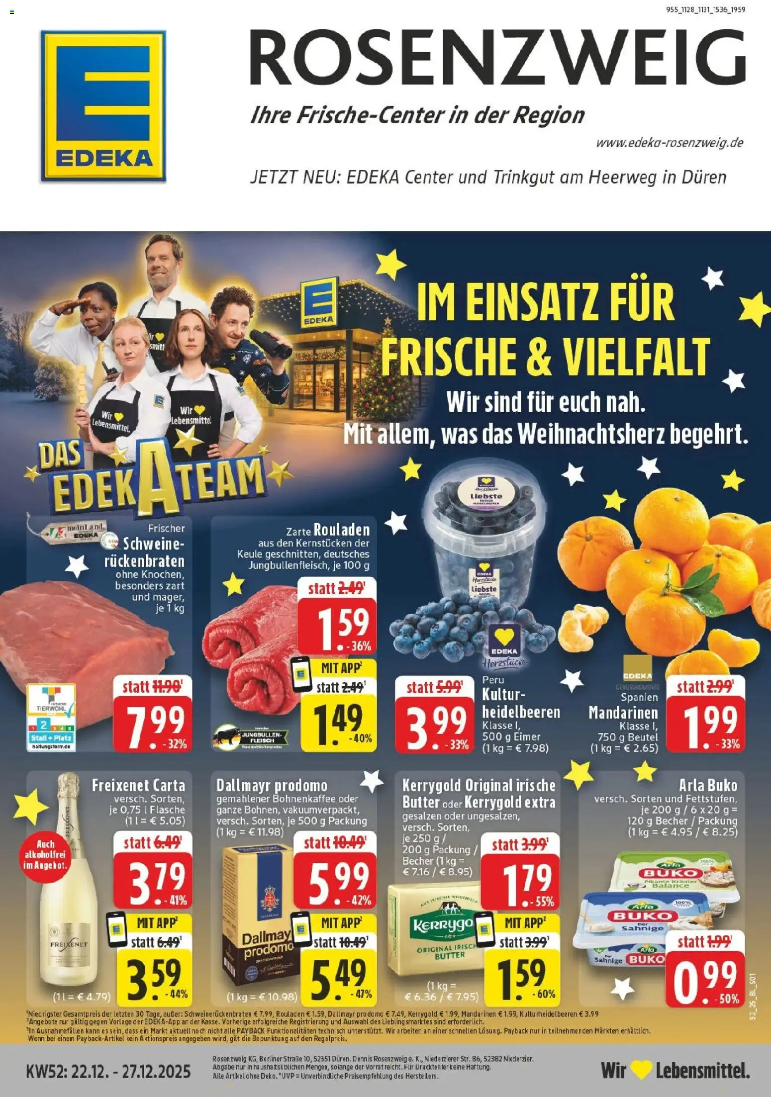 Vorschau von dem Prospekt des Geschäftes Edeka, gültig ab dem 22.12.2025