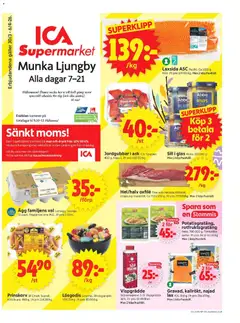 Förhandsgranska reklamblad Munka-Ljungby från butik ICA Supermarket gäller från 30/03/2026