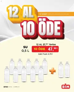 BİM BİM - 12 AL 10 ÖDE, İndirim 13.03.2026 - Broşürünün önizlemesi