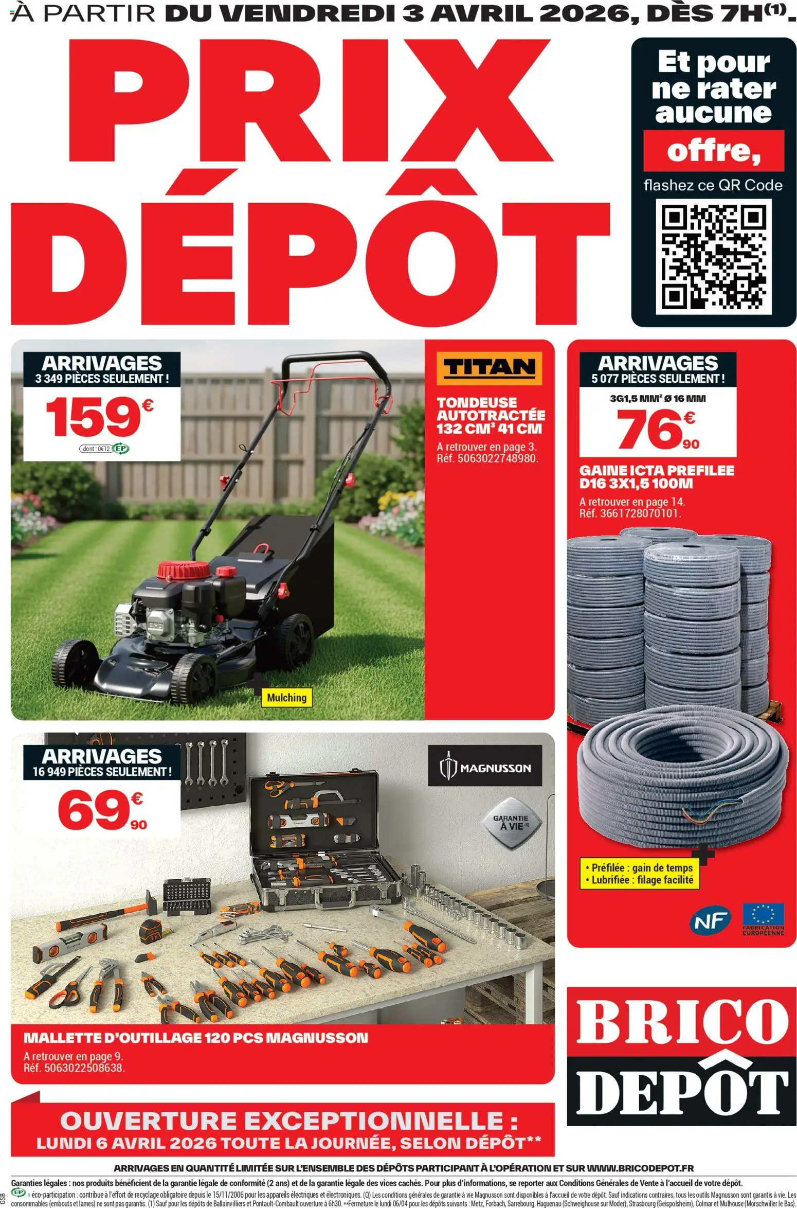 Prévisualisation de Brico Dépôt prospectus du magasin Brico Dépôt formulaire valide 03/04/2026