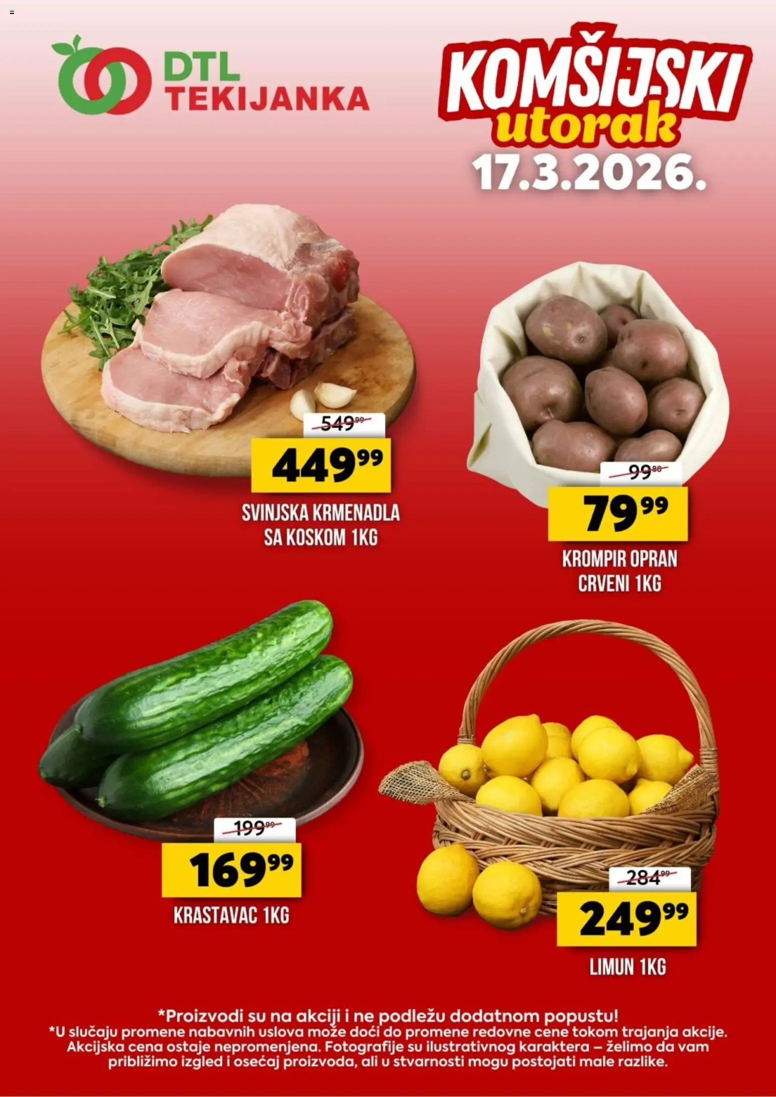 Pregled Tekijanka kataloga - važi od 17.03.2026