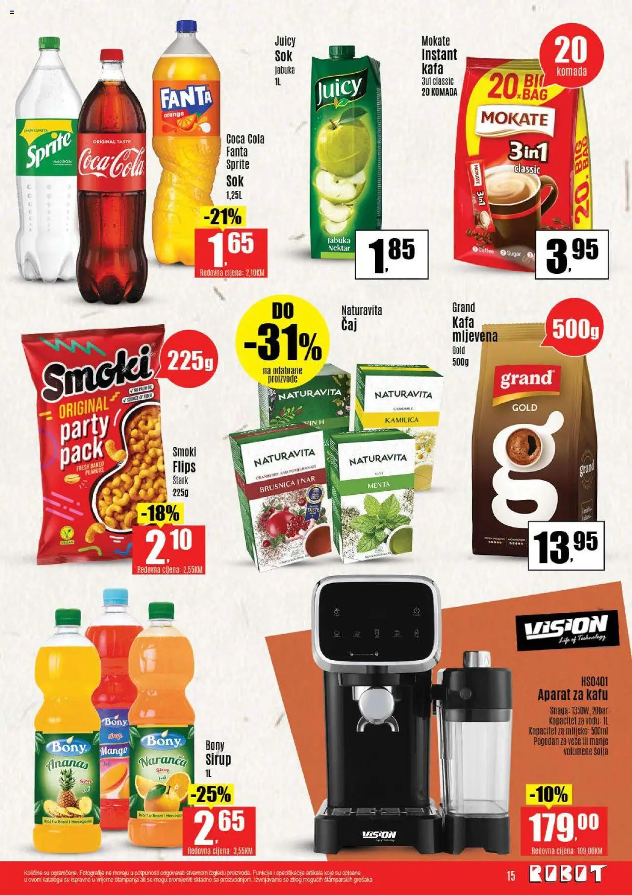 Pregled letka Katalog trgovine Robot vrijedi od 2025.10.20