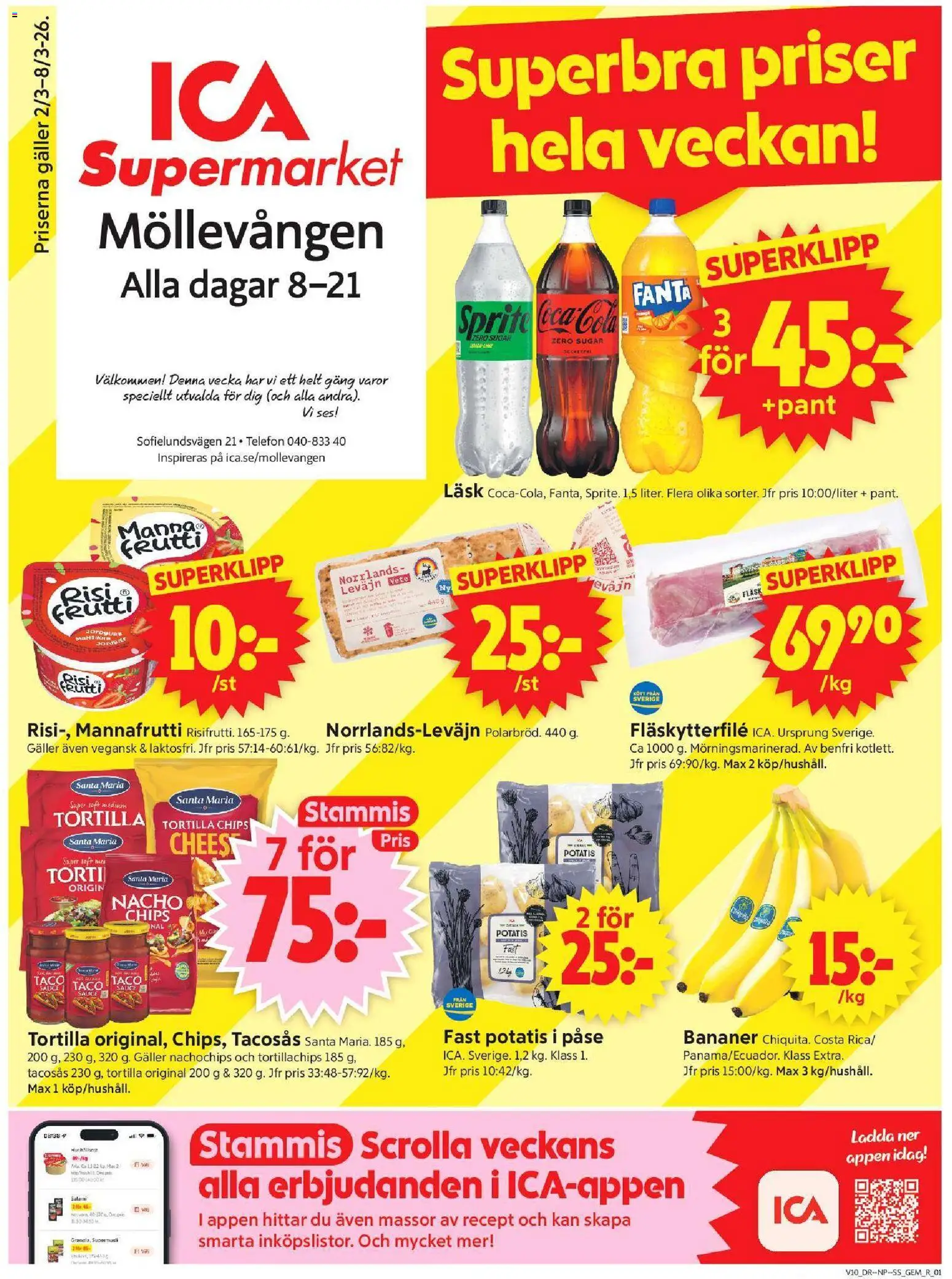 Förhandsgranska reklamblad Malmö från butik ICA Supermarket gäller från 02/03/2026