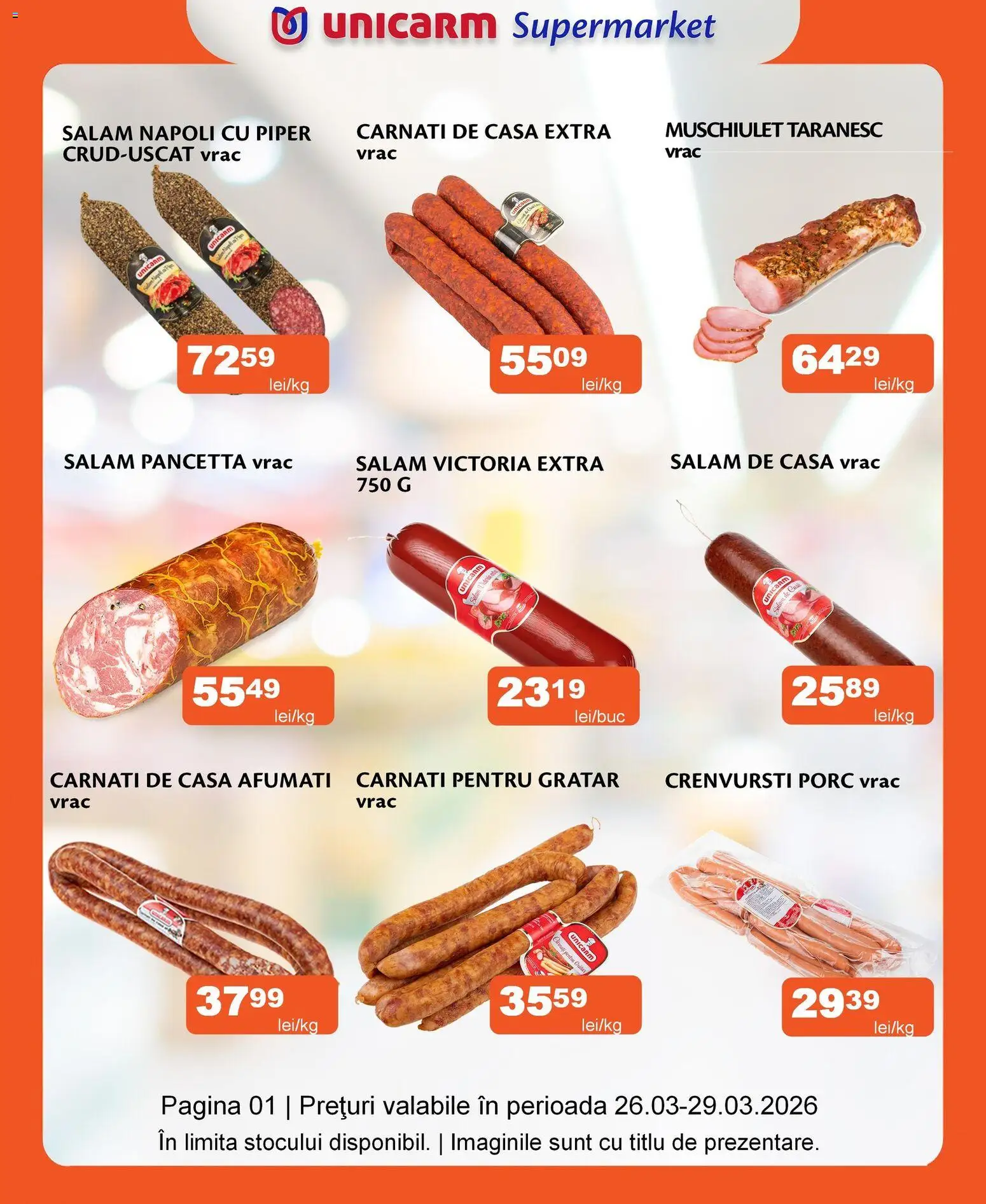 Previzualizarea de cataloage: Unicarm Unicarm Catalog Carne valabil de la 26.03.2026