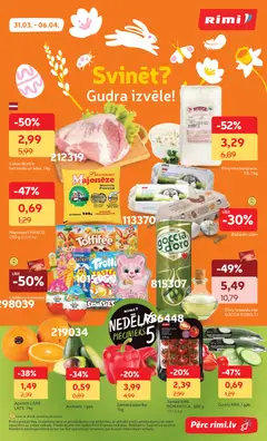 Skatīt Rimi akciju bukletu, derīgs no 31.03.2026.