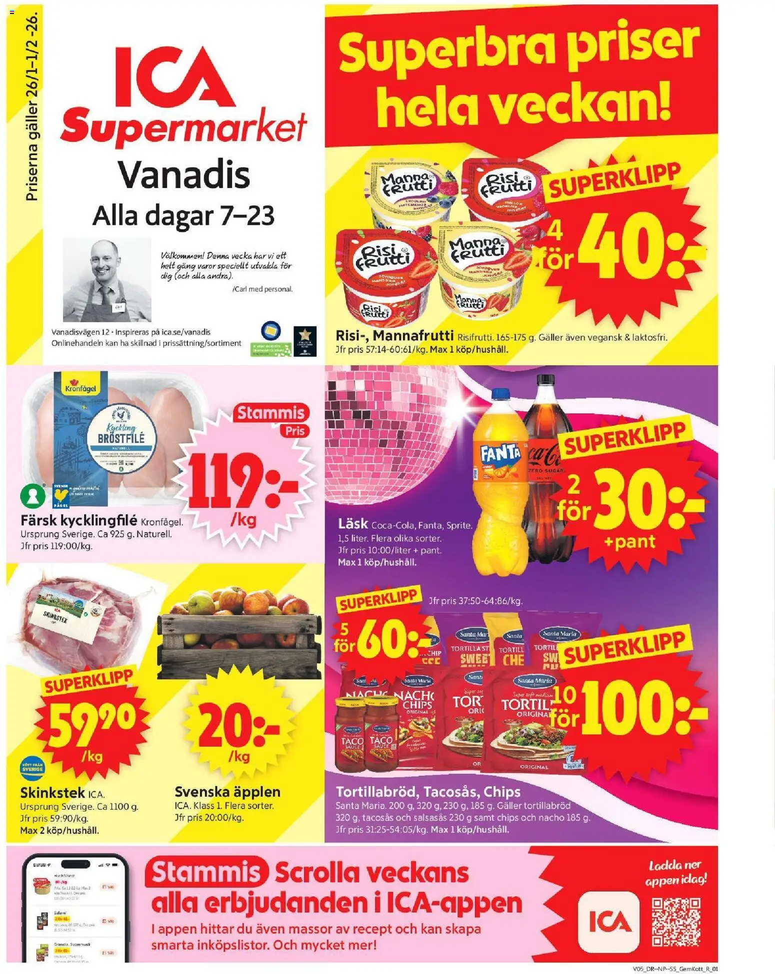 Förhandsgranska reklamblad Stockholm från butik ICA Supermarket gäller från 26/01/2026
