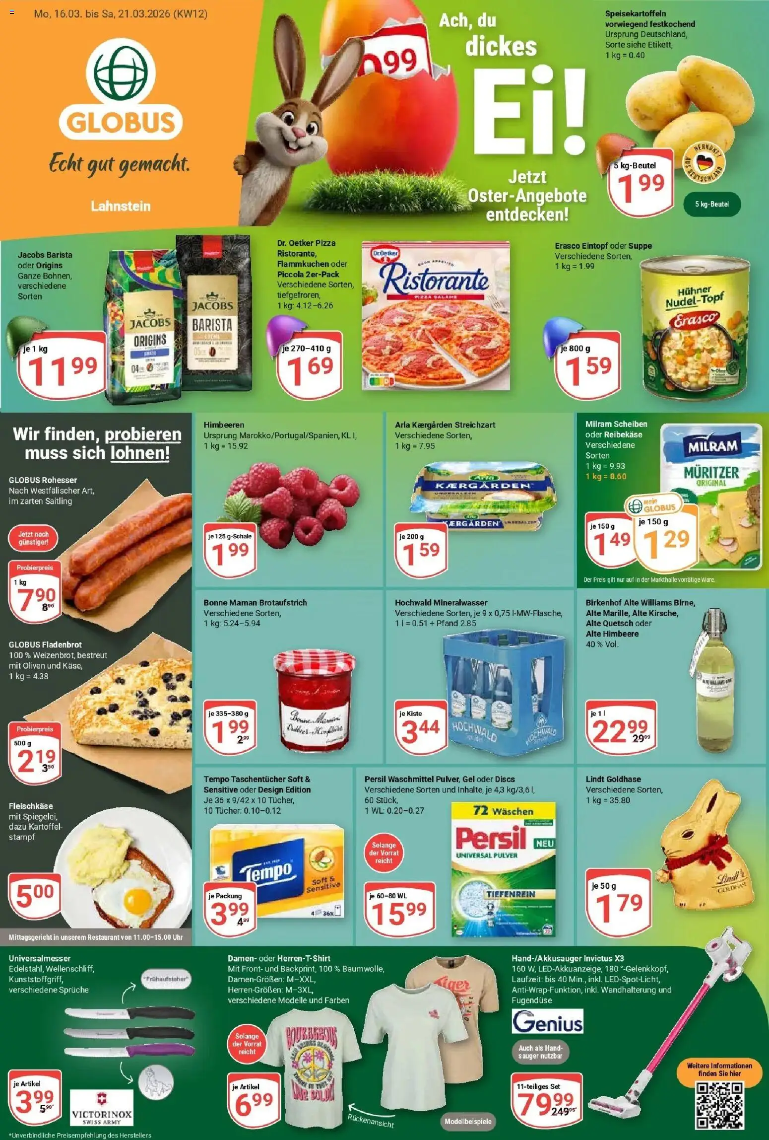Vorschau von dem Prospekt des Geschäftes Globus, gültig ab dem 15.03.2026