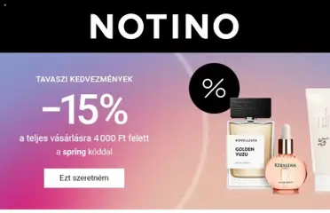 Ajánlatok - Notino megtekintése, amely érvényes 2026.03.16.-től