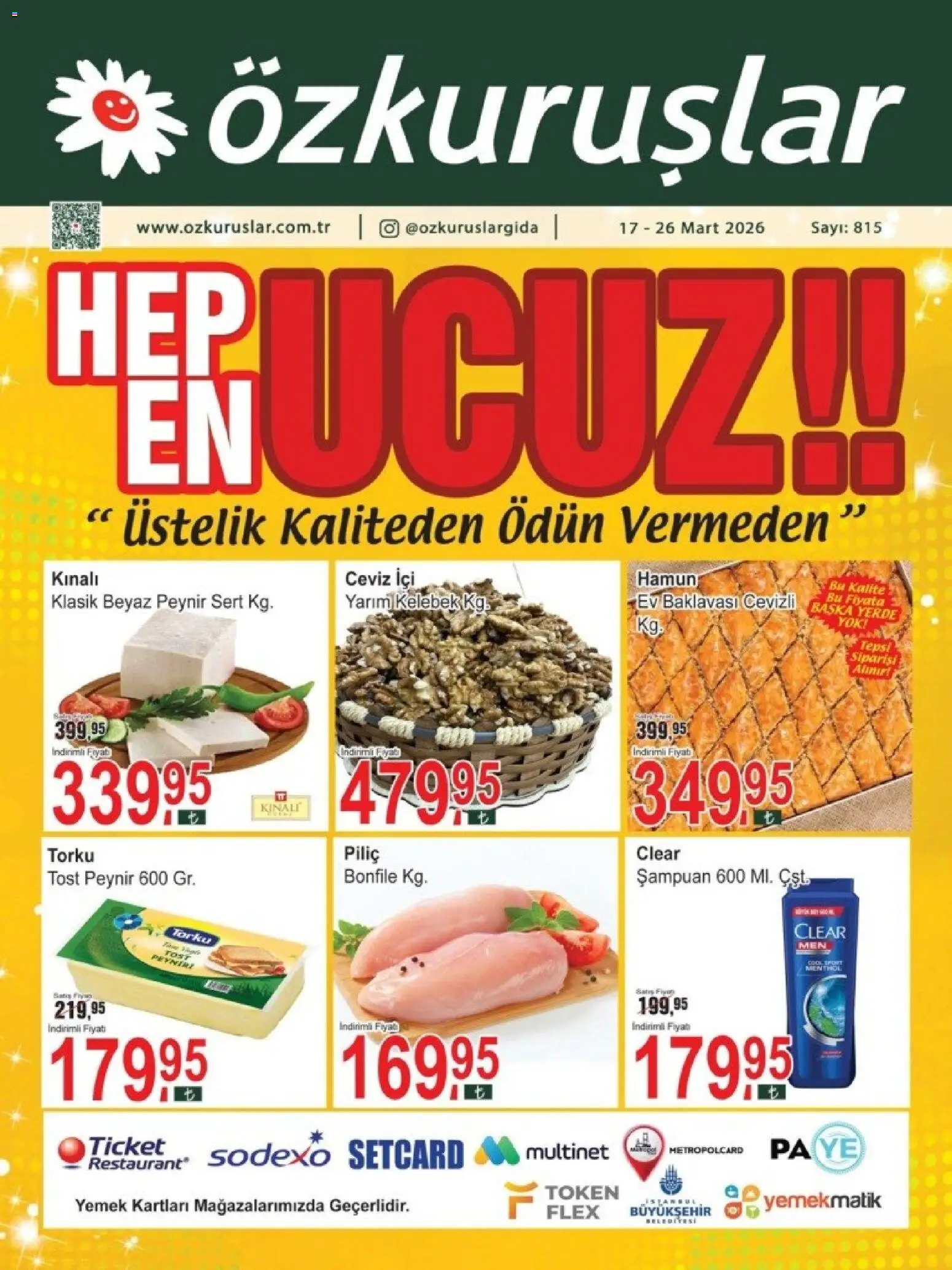 Özkuruşlar Özkuruşlar Katalog 17.03.2026 - Broşürünün önizlemesi
