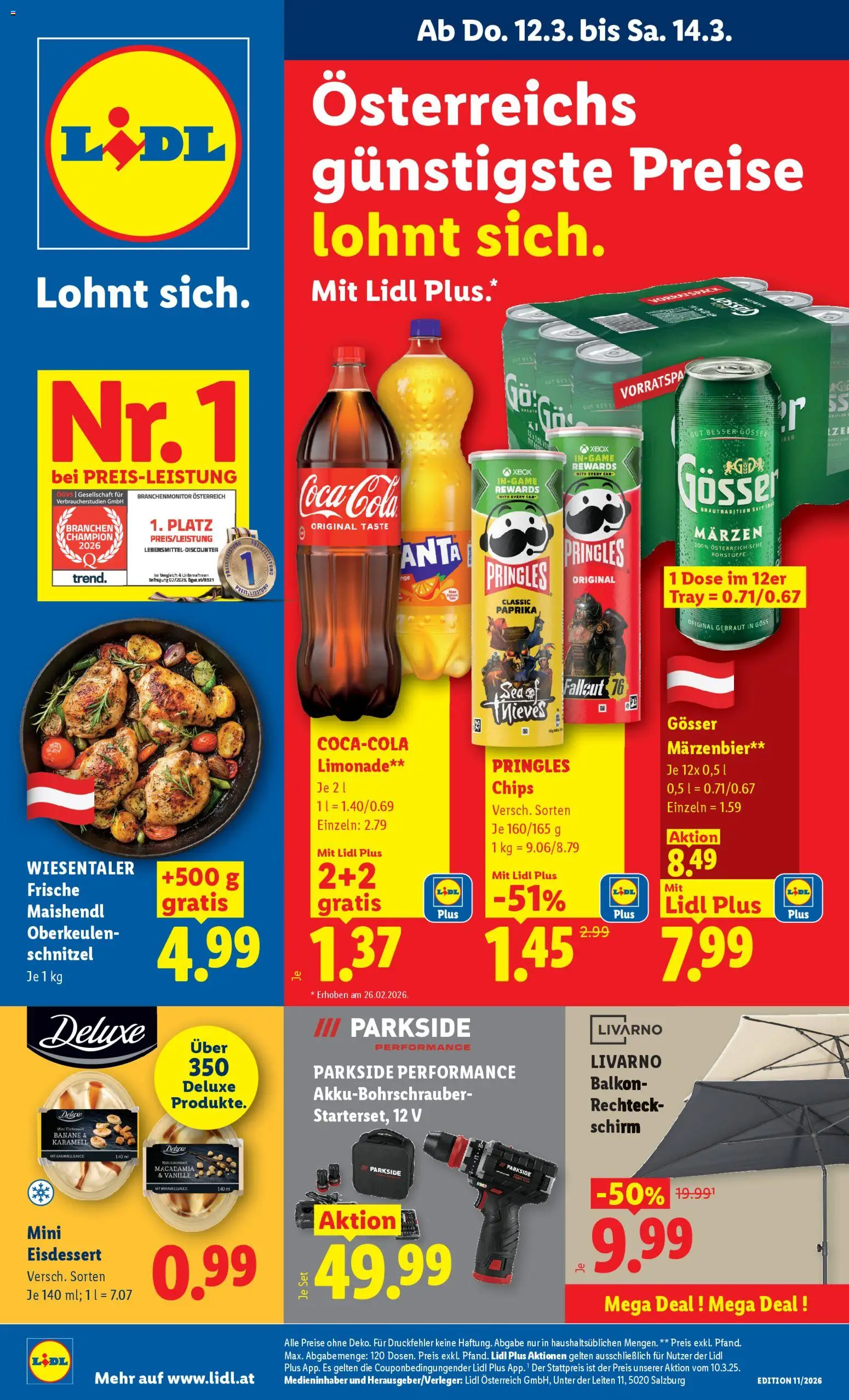 Vorschau der Angebote: Lidl Lidl Flugblatt - Oberpullendorf, Güssing, Oberwart gültig ab 12.03.2026