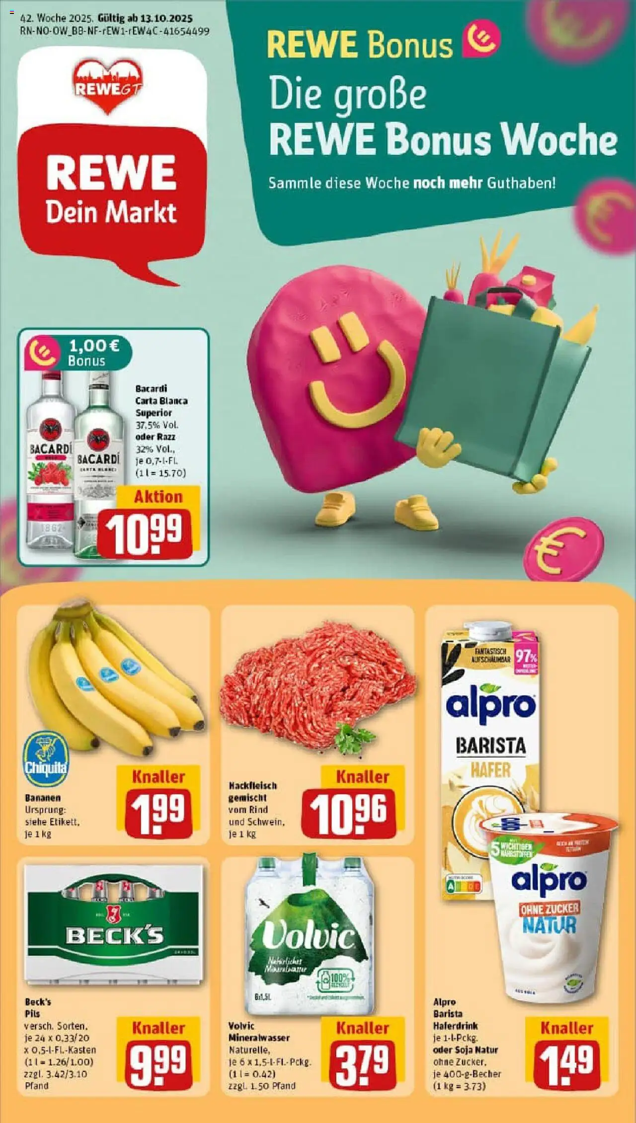 REWE Prospekt ab 13.10.2025 nächste Woche - Prospekt Gütersloh	