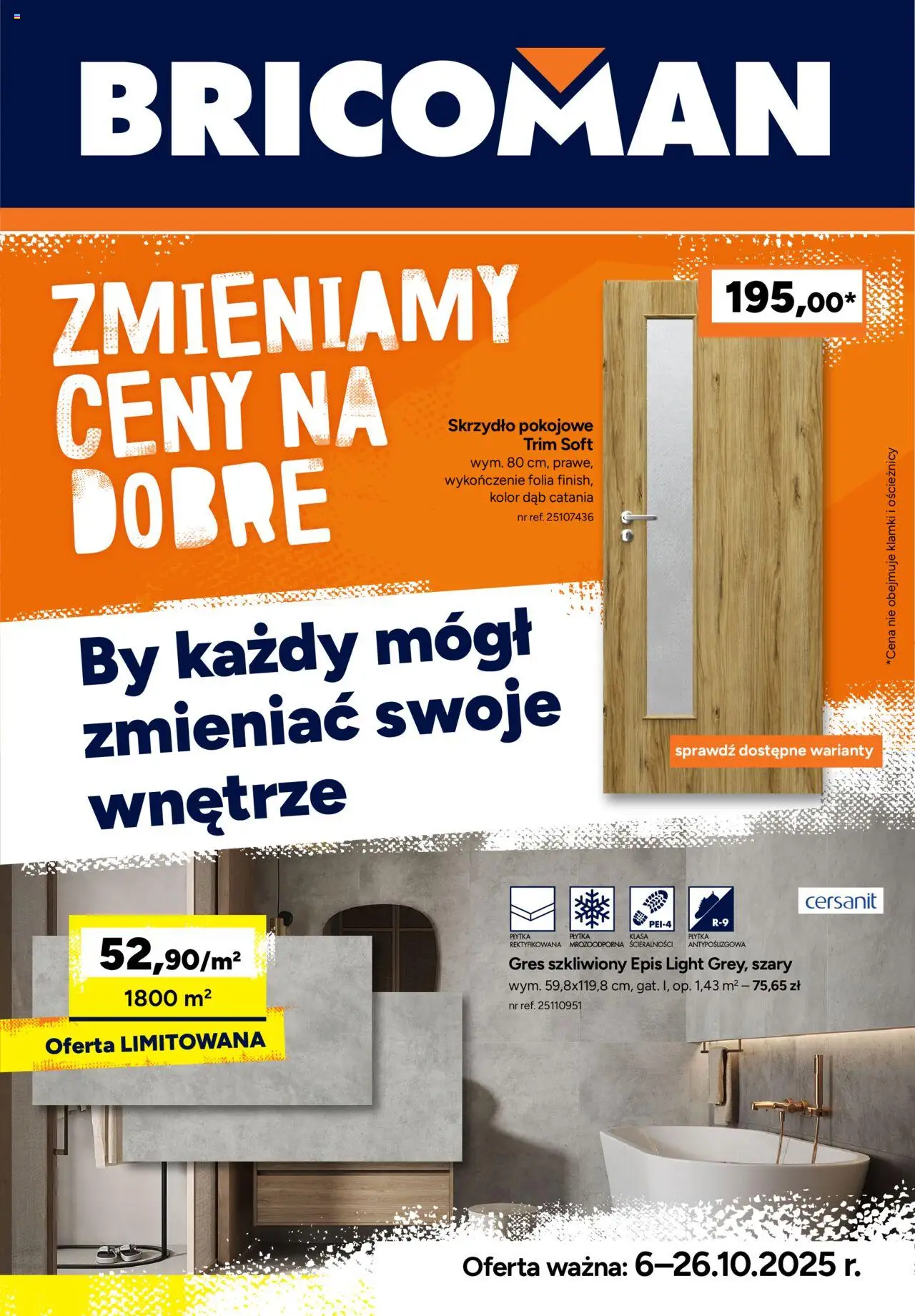 Bricoman Gazetka od 06.10.2025 - Nowa Gazetka - Numer strony 1