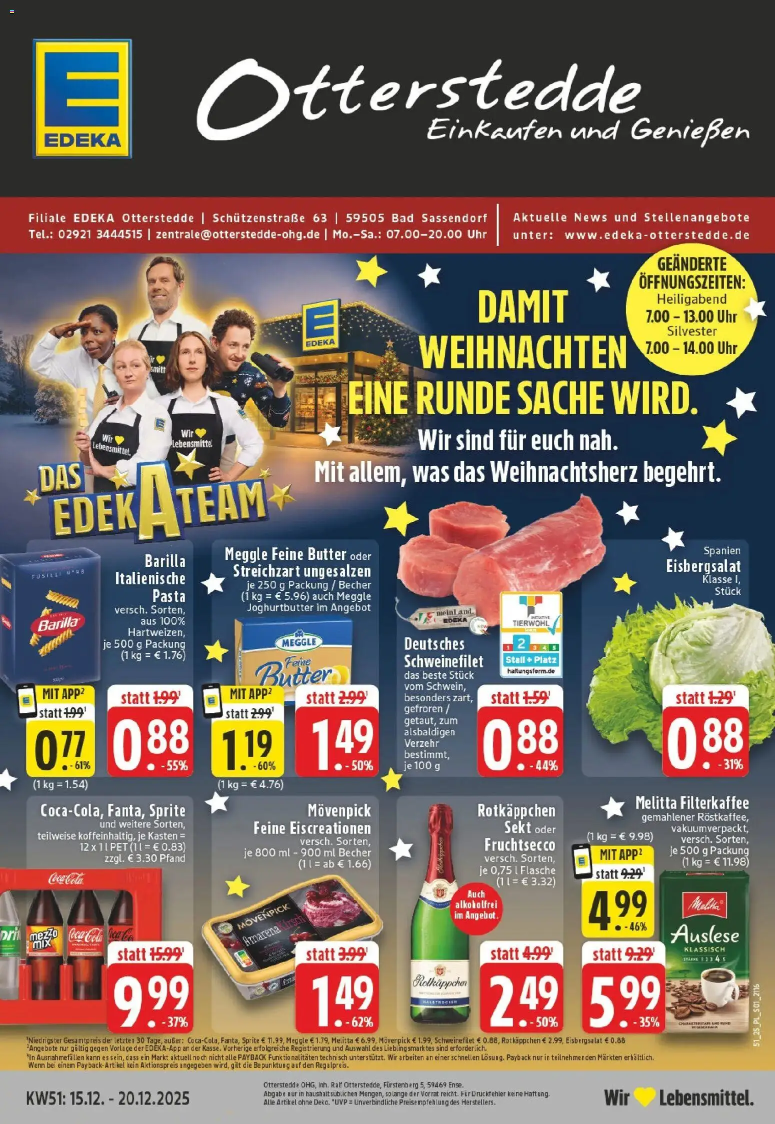 Vorschau von dem Prospekt des Geschäftes Edeka, gültig ab dem 15.12.2025