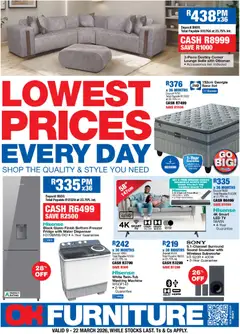 Preview of OK Furniture flyer valid from 09/03/2026