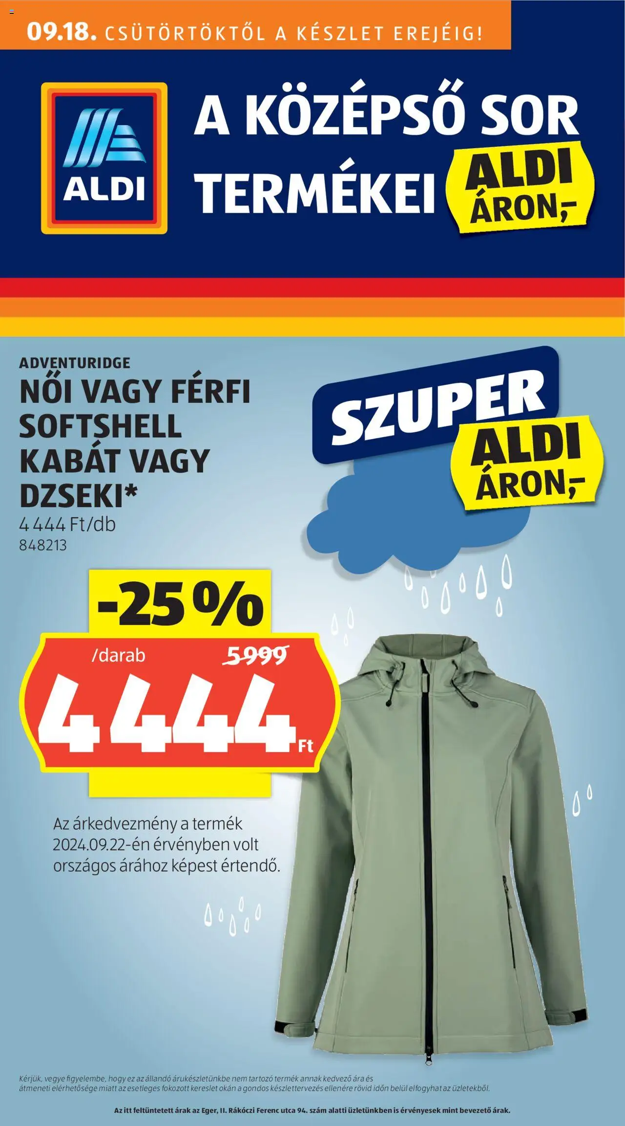 Aldi aktuális szórólap, érvényes 2024.09.18.-től - 1 oldal